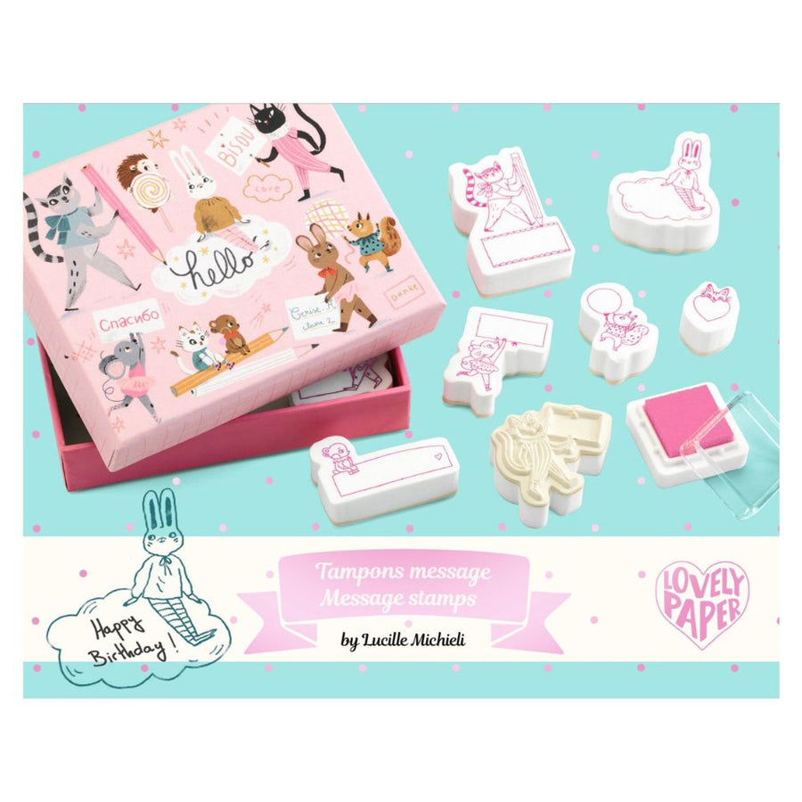 Djeco Lovely Paper - Lucille Message Stamps
