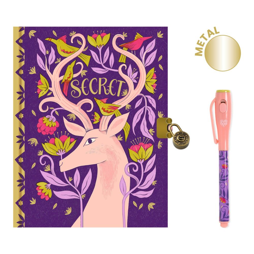 Melissa Secret Notebook with Magic Pen DD03617 | Djeco Lovely Paper ...