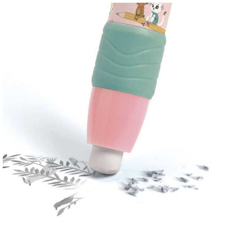 djeco lovely paper lucille rubber pen