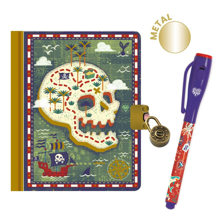 Djeco Lovely Paper - Steve Secret Notebook with Magic Pen