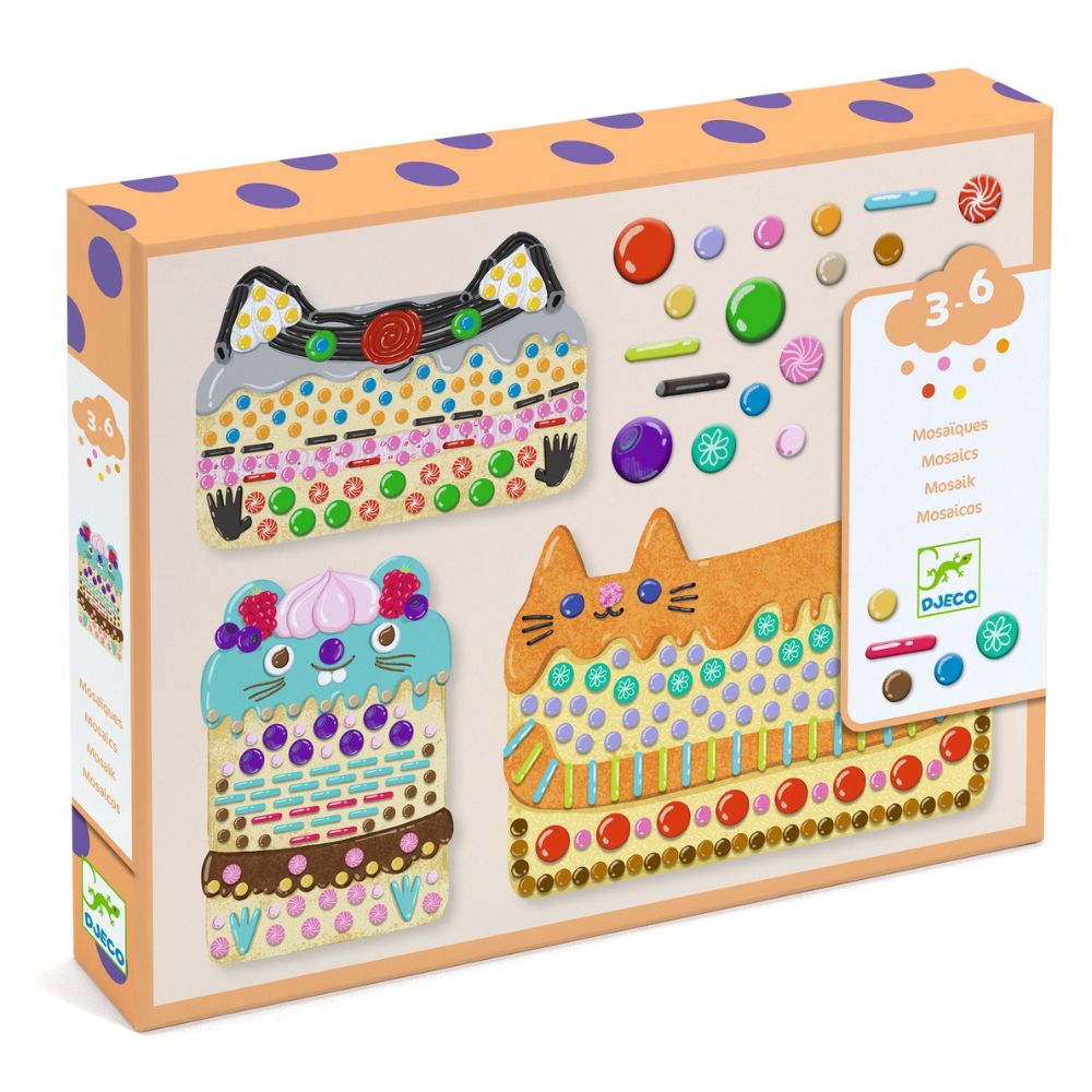 Djeco Mosaics Cakes & Sweets DJ00075 | Mosaics For Kids - Crafts4Kids