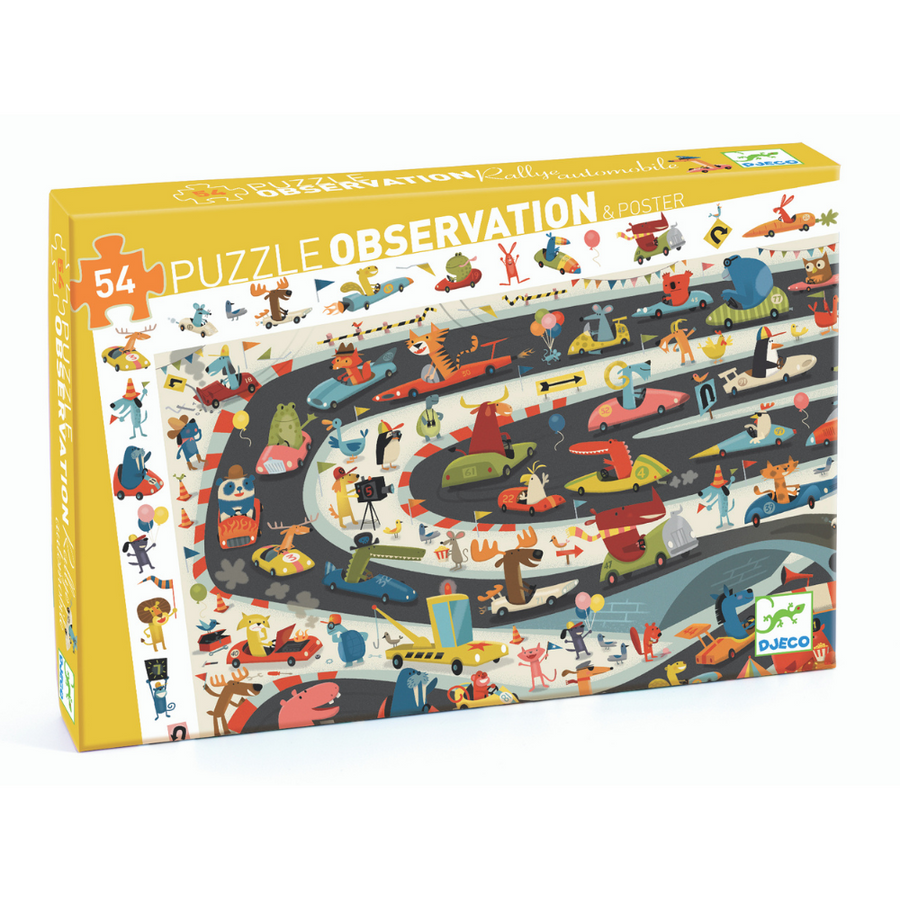 Djeco Observation Jigsaw Puzzle - Car Rally