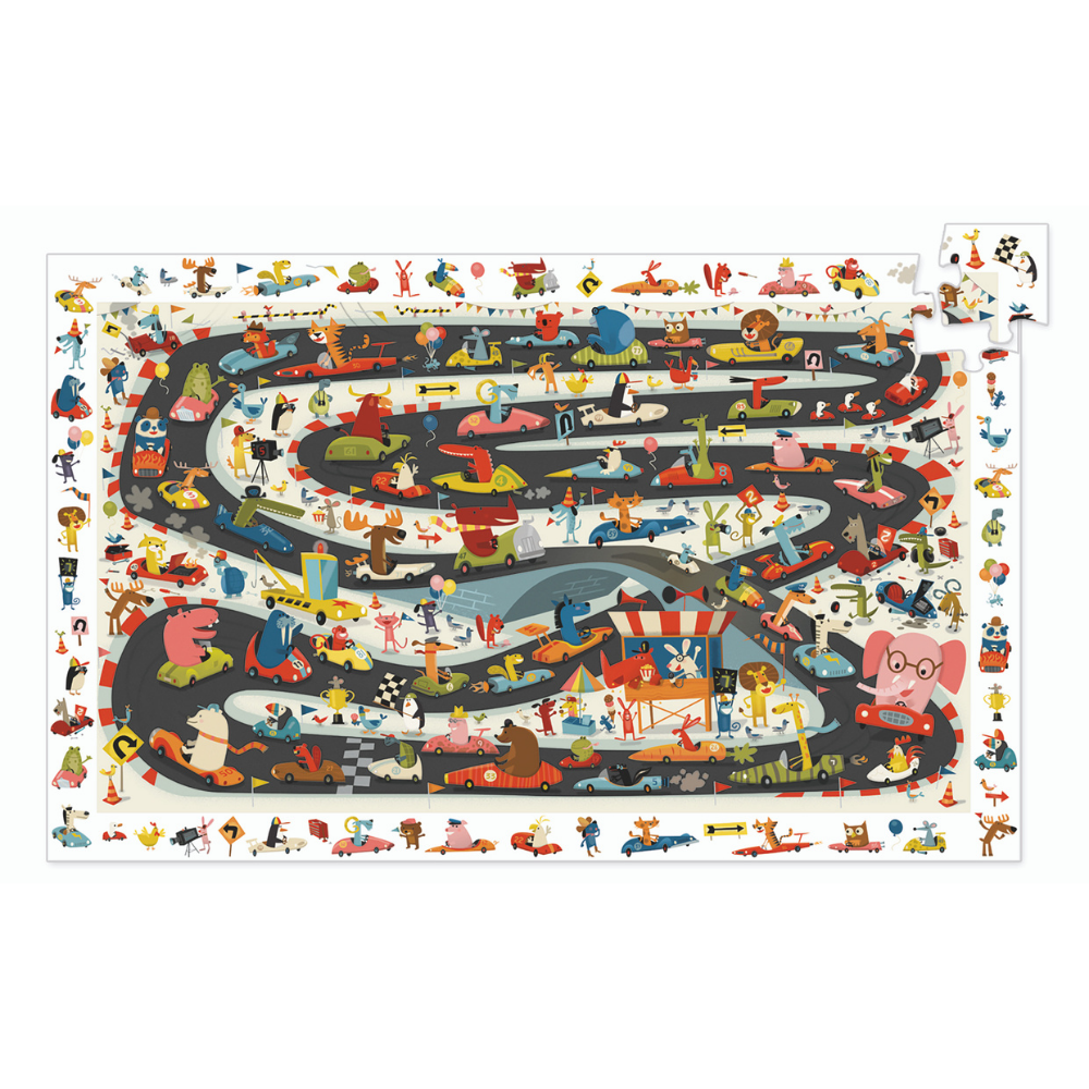 Djeco Observation Jigsaw Puzzle - Car Rally