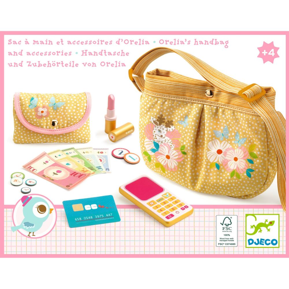Djeco Orelia Handbag & Accessories | Pretend Play Toys - Crafts4Kids