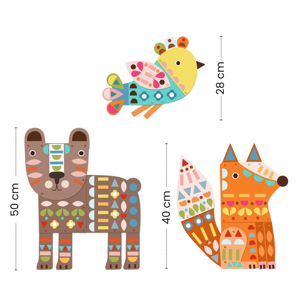 Djeco Paper Craft Activity, 3 Giant Animals