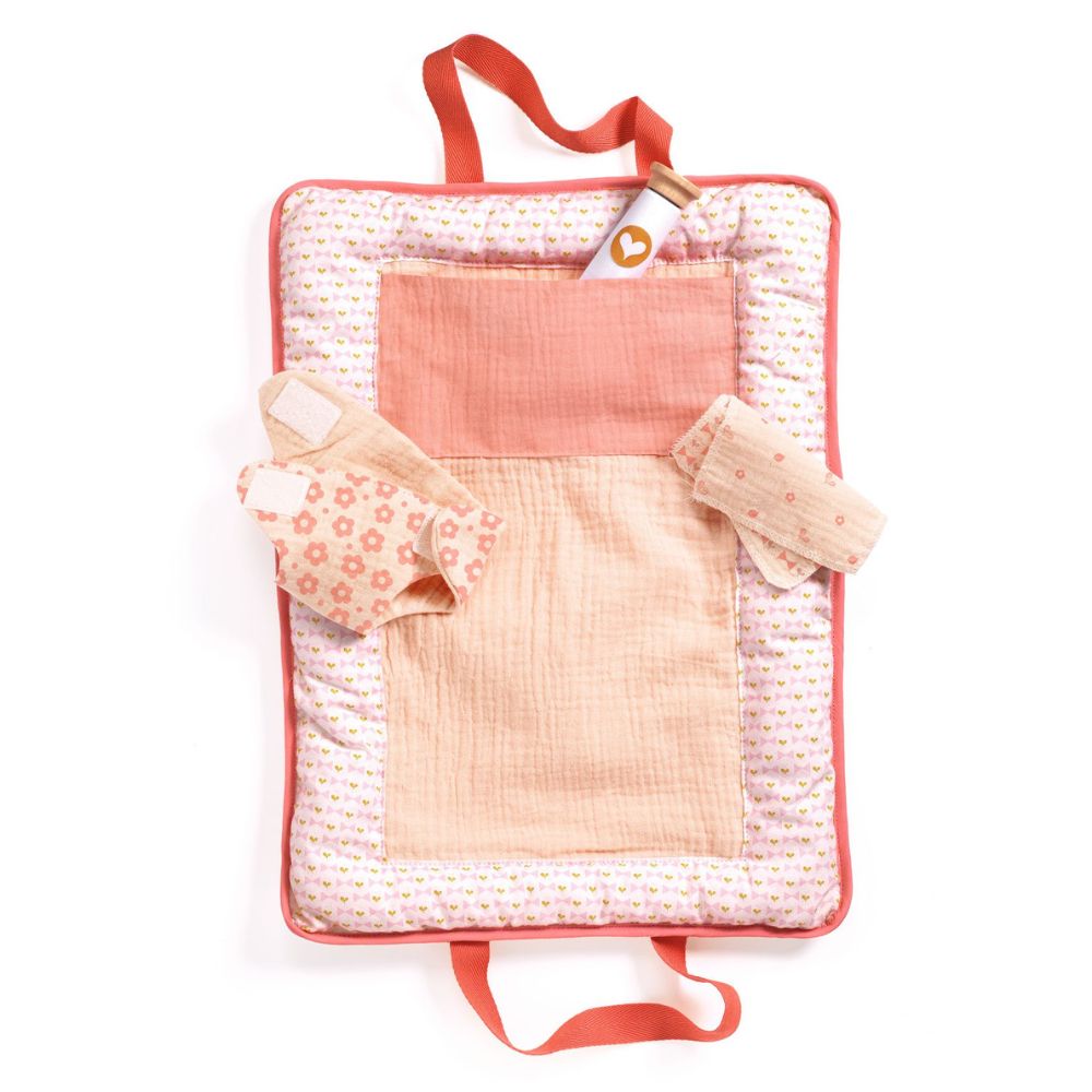 Djeco Pomea Changing Bag Pink Peak