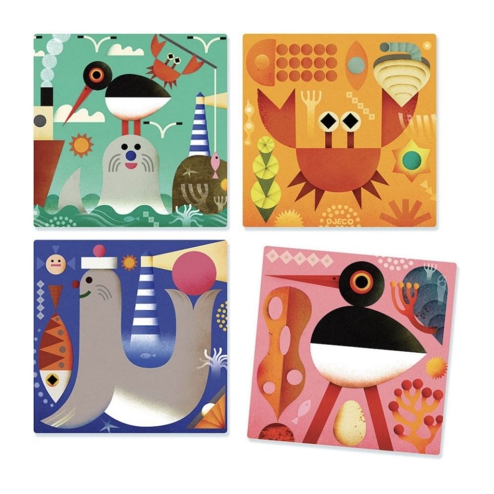 Djeco wooden block puzzle