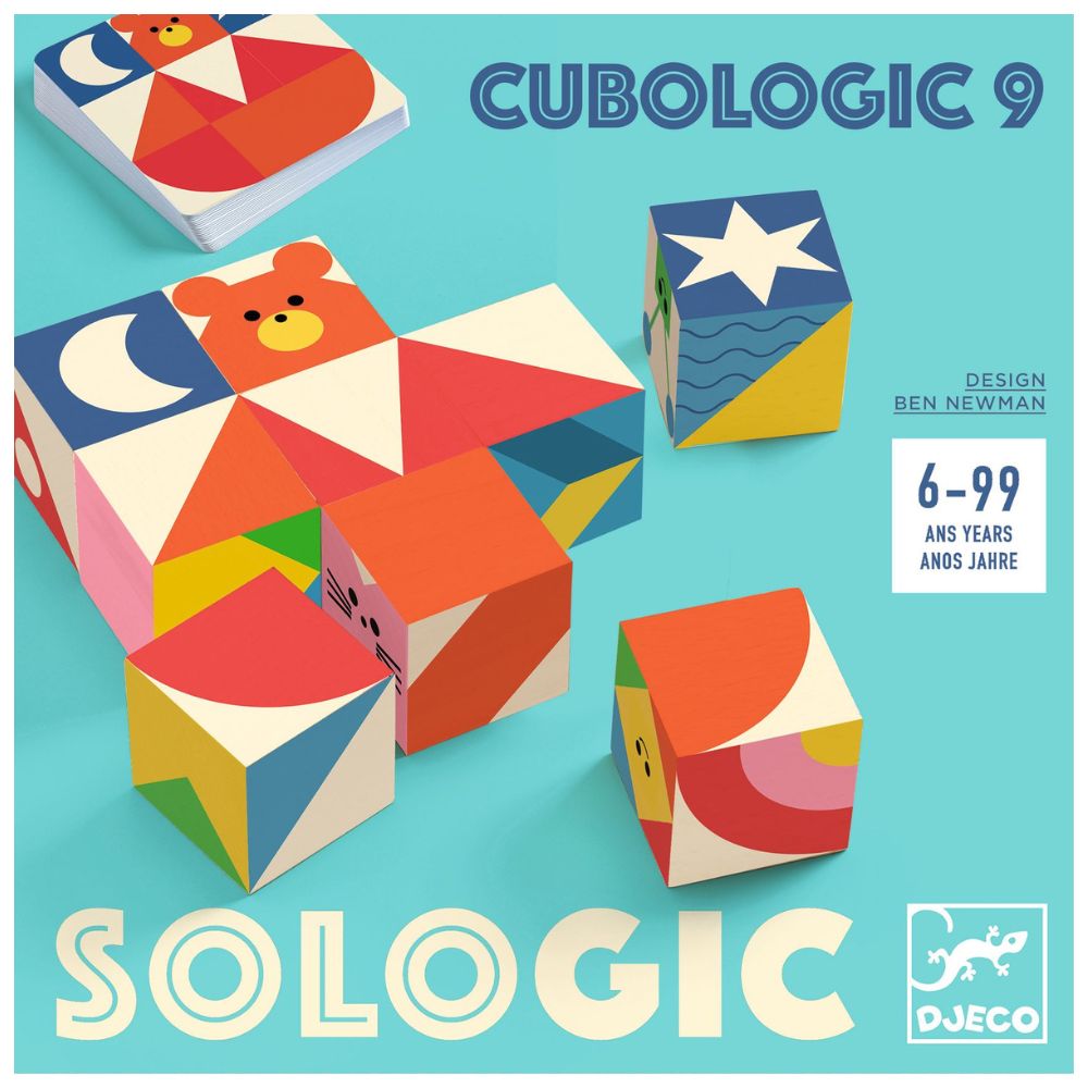 Djeco SoLogic Cubologic 9 - Logical Game to Play Solo
