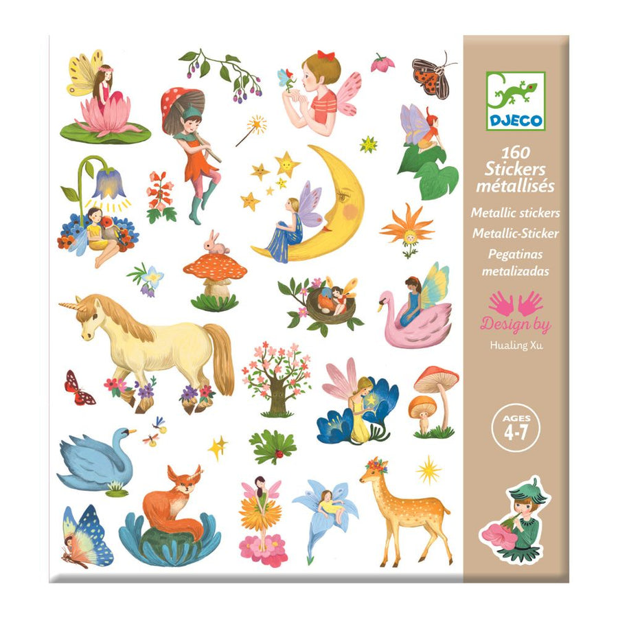 Djeco Stickers - Fantasy, 160 stickers