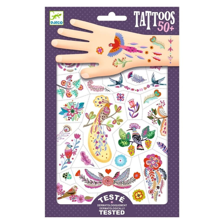 Djeco Tattoos - Bright Birds