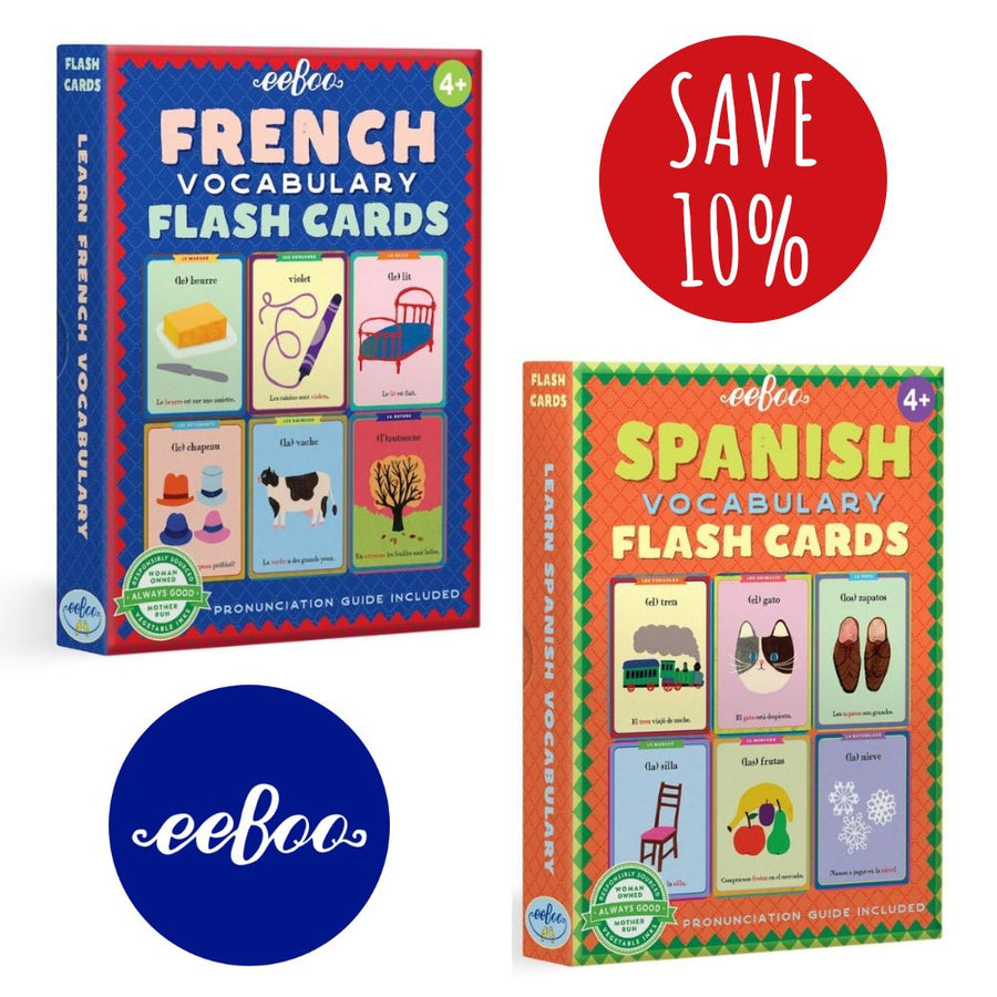 EeBoo Language Flash Cards Bundle - save 10%