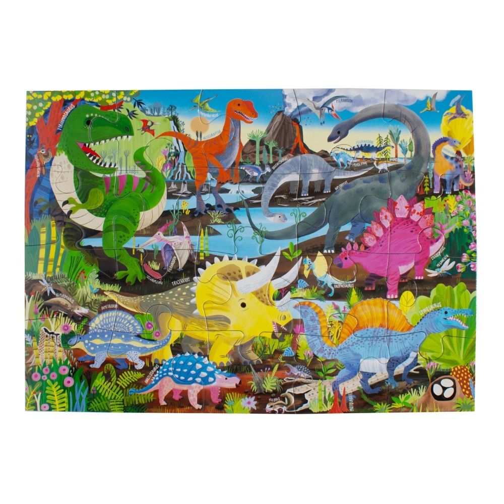 Eeboo Dinosaur Land 20 Piece Puzzle