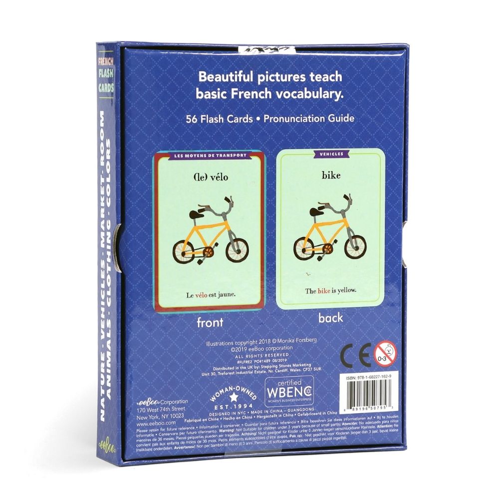 Eeboo French Vocabulary Flash Cards