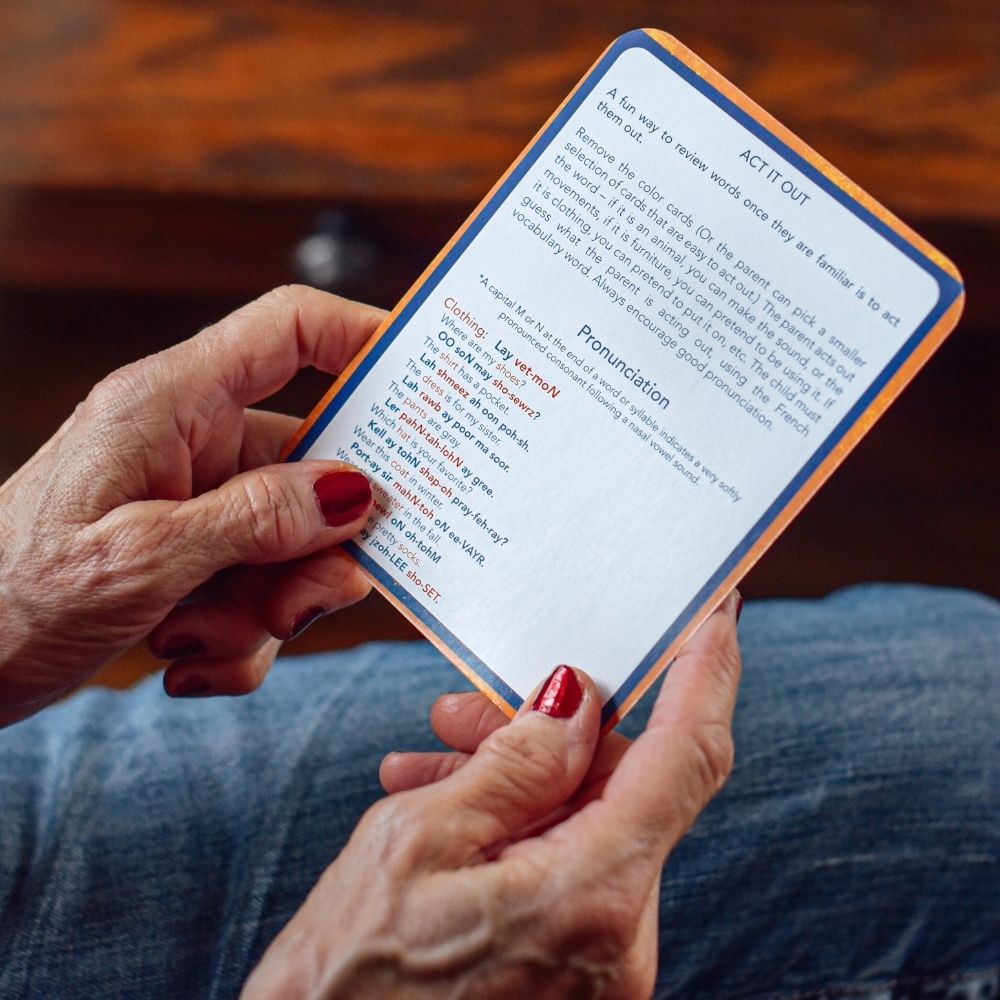 Eeboo French Vocabulary Flash Cards