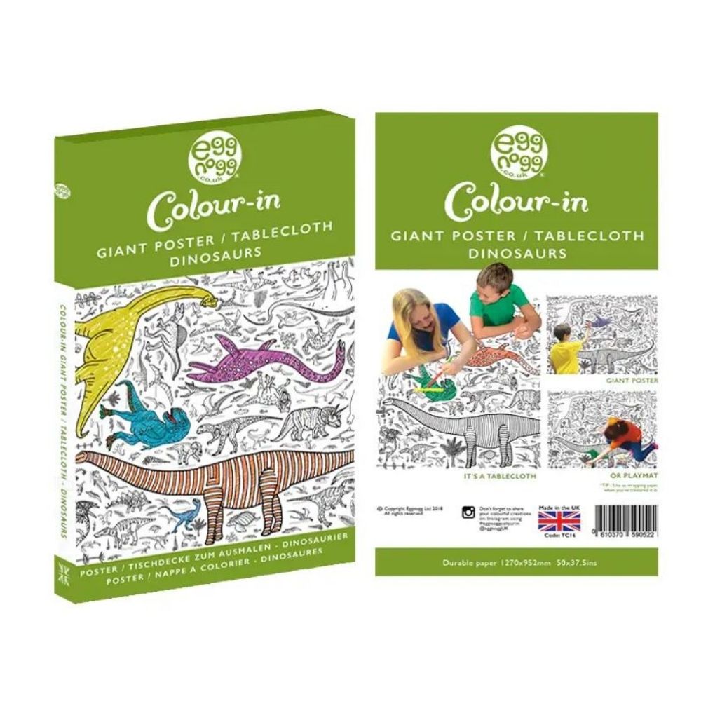 Eggnogg Colour-In Giant Poster / Tablecloth - Dinosaur