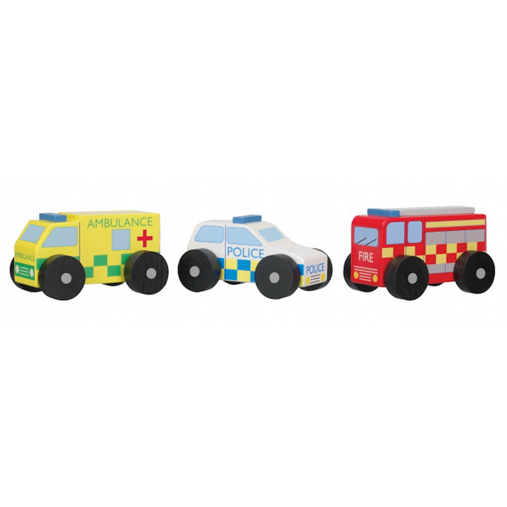 Orange Tree Toys - Police Car Wooden Toy