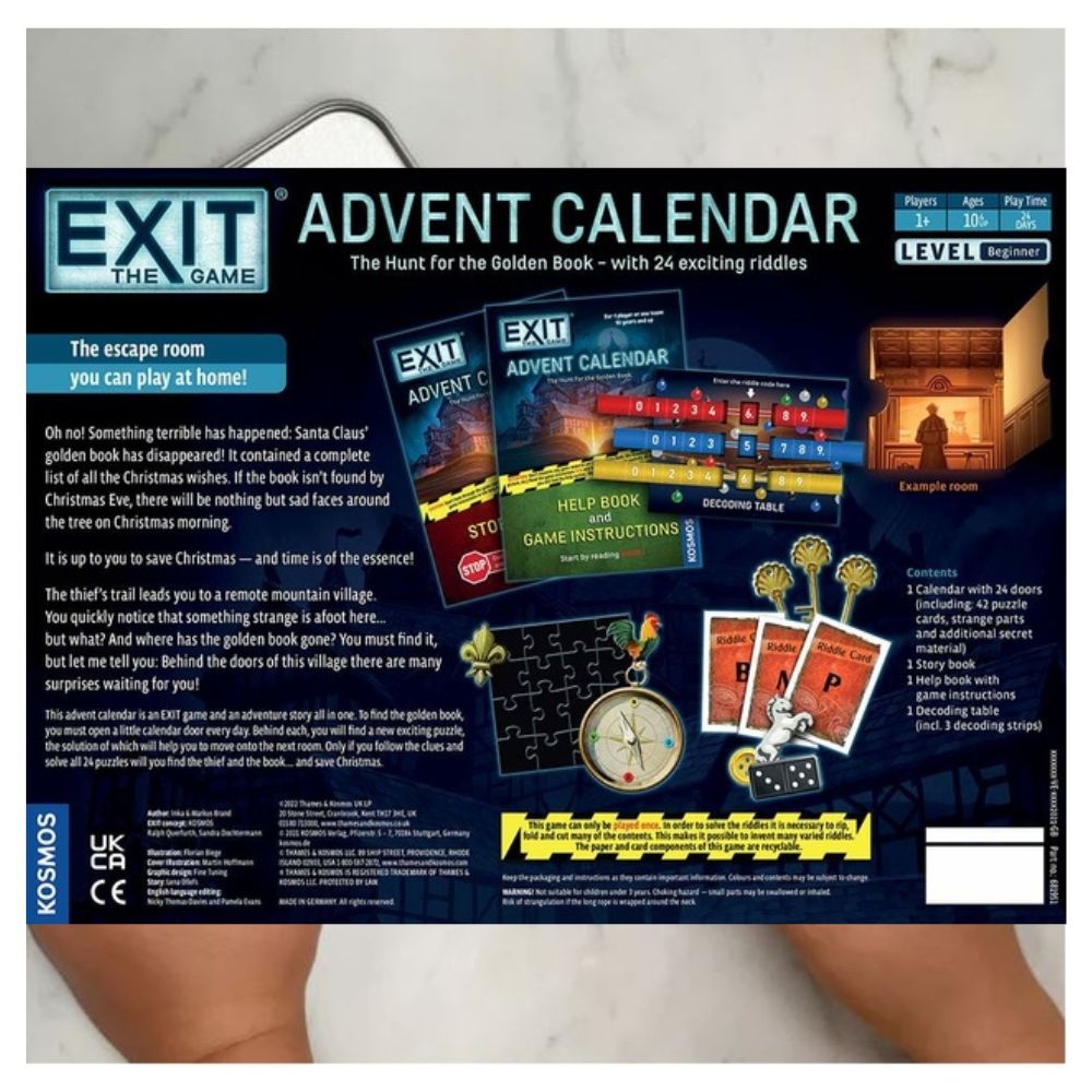 Exit The Game Advent Calendar - The Hunt For The Golden Book