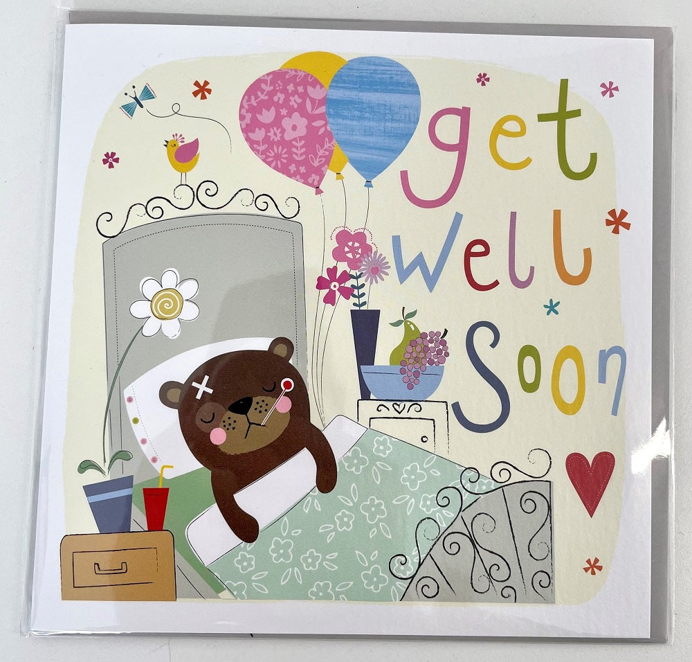 Whistlefish Get Well Soon card