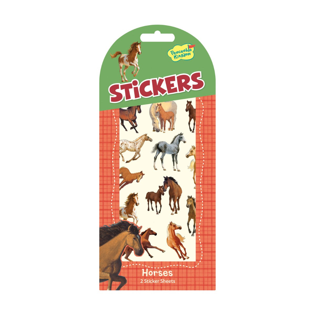 Peaceable kingdom Horses stickers