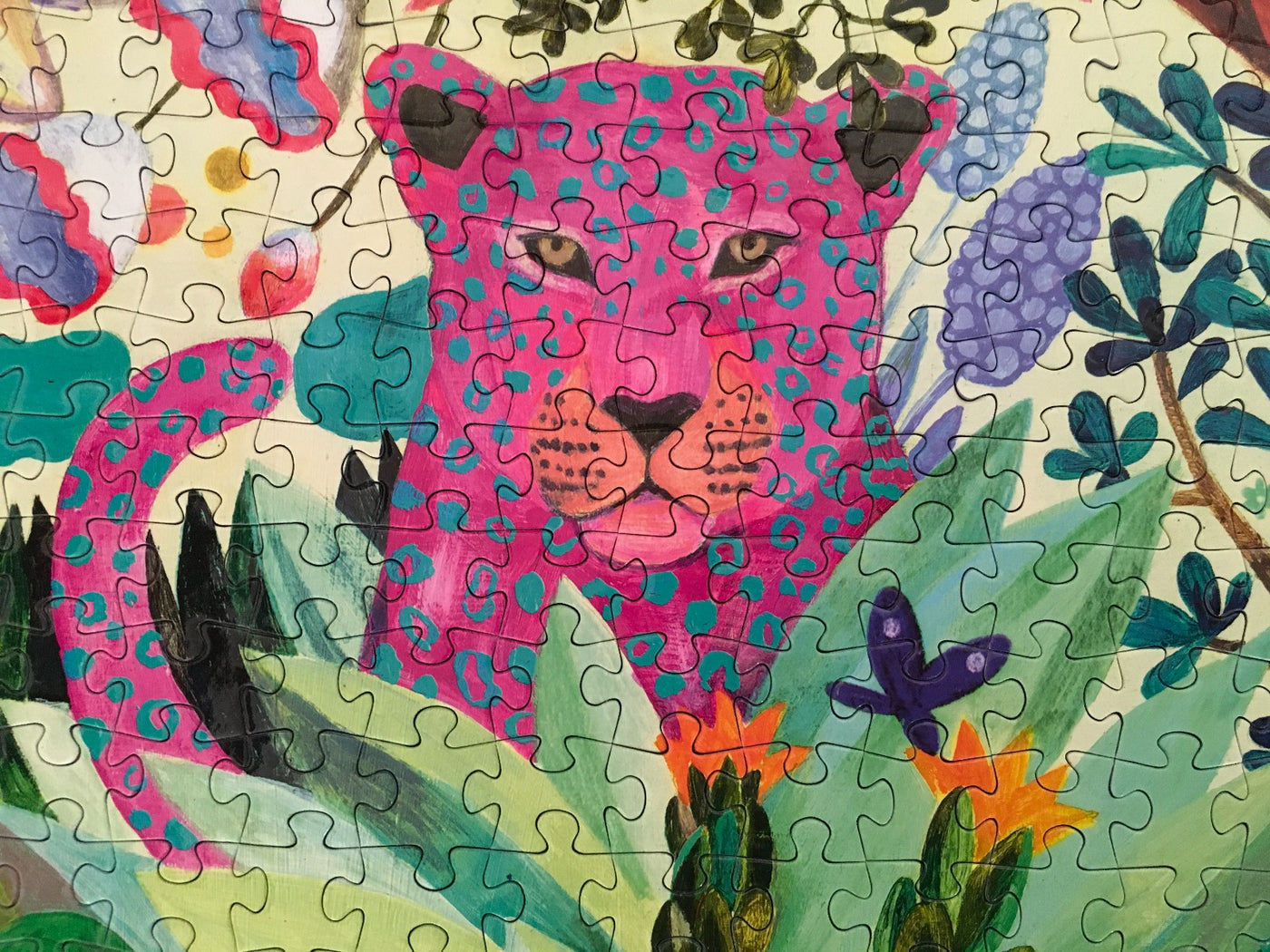 Djeco Gallery 1000 Piece Jigsaw Puzzle, Rainbow Tigers