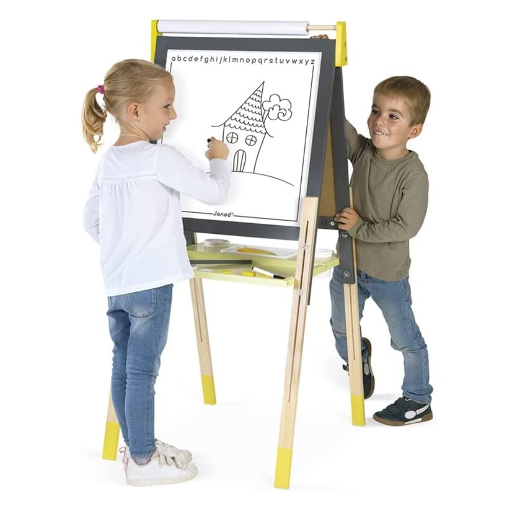 Janod Adjustable Easel & Accessories