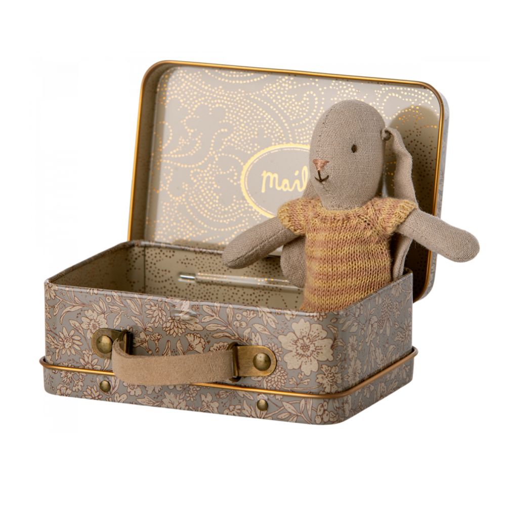 Maileg Bunny In A Suitcase, Micro
