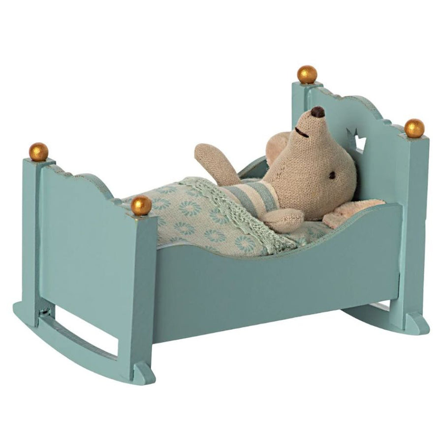 Maileg Cradle for Baby Maileg Mouse - Blue