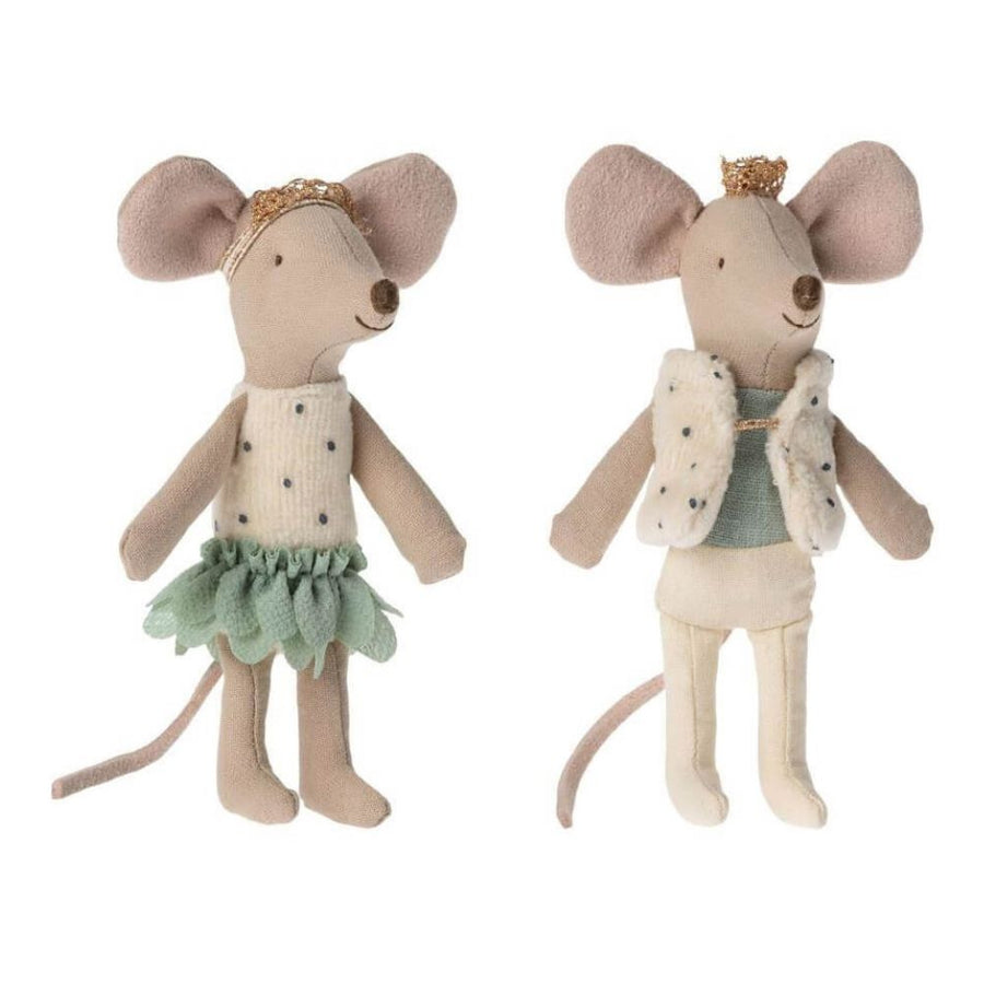 Maileg Royal Twins Mice, Little Sister and Brother Matchbox Mice