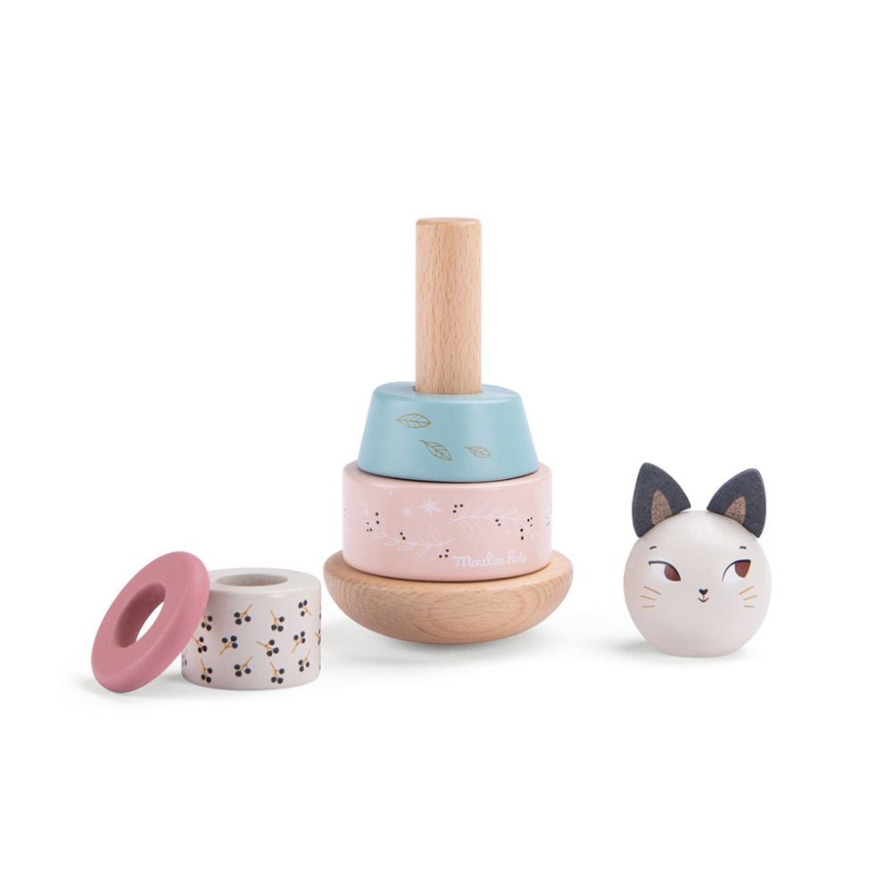roly poly stacking cat - moulin roty