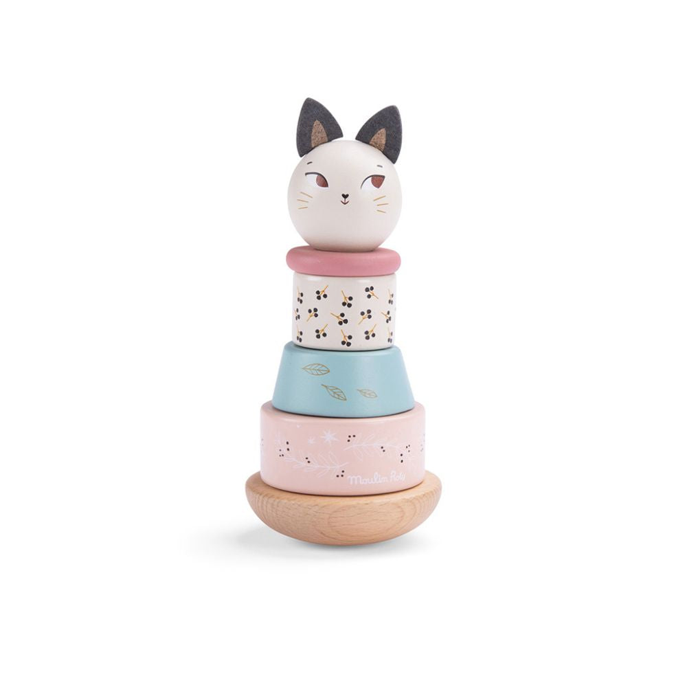 Moulin Roty Wooden Stacking Cat