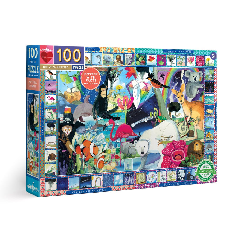 Eeboo Natural Science 100 Piece Puzzle