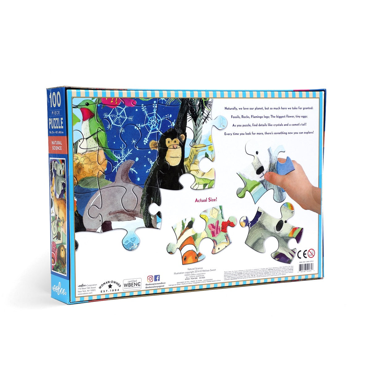Eeboo Natural Science 100 Piece Puzzle