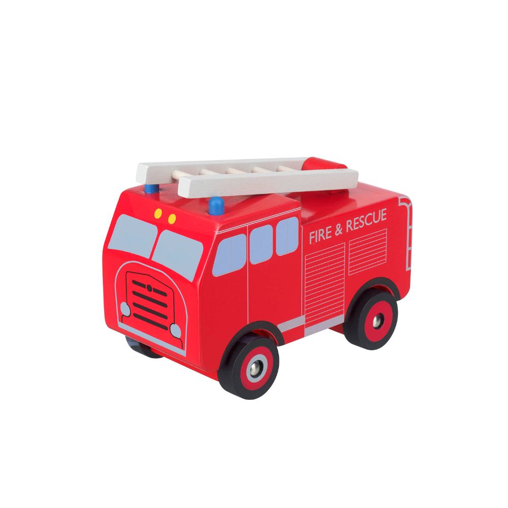Orange Tree Toys Vintage Fire Engine Wooden Toys Wooden Vehicles Crafts4Kids