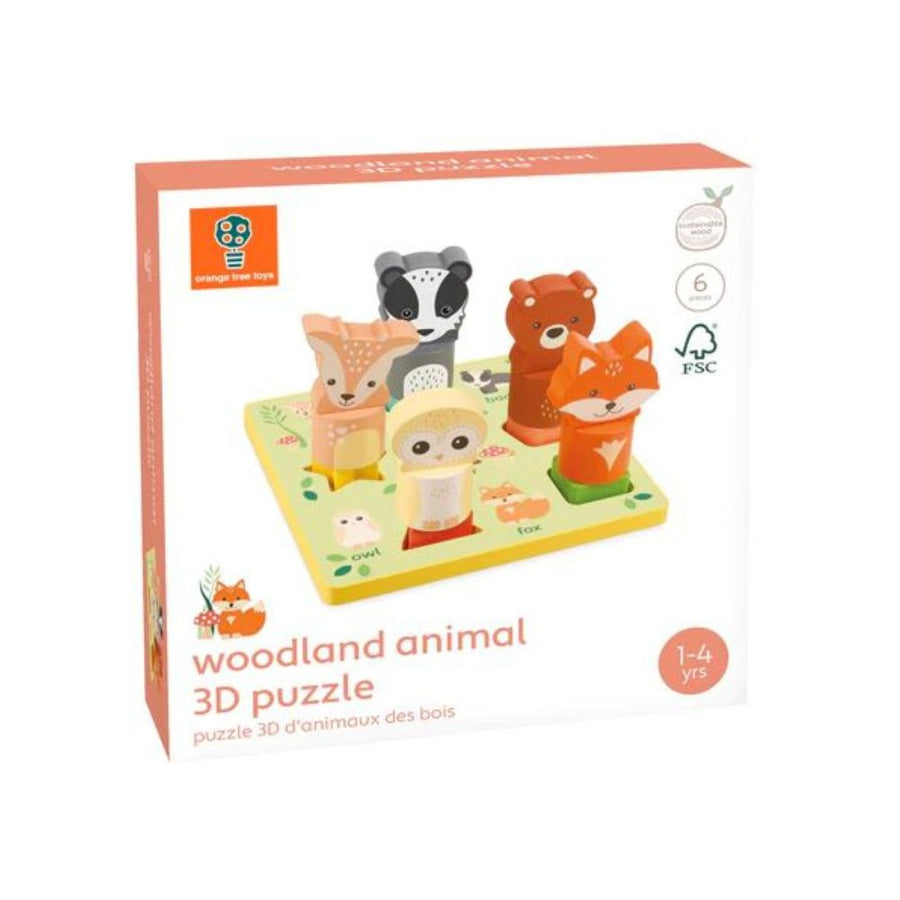 Orange Tree Toys - Woodland Animals 3D Puzzle