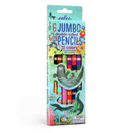 EeBoo 6 Jumbo Double Sided Pencils - Otters