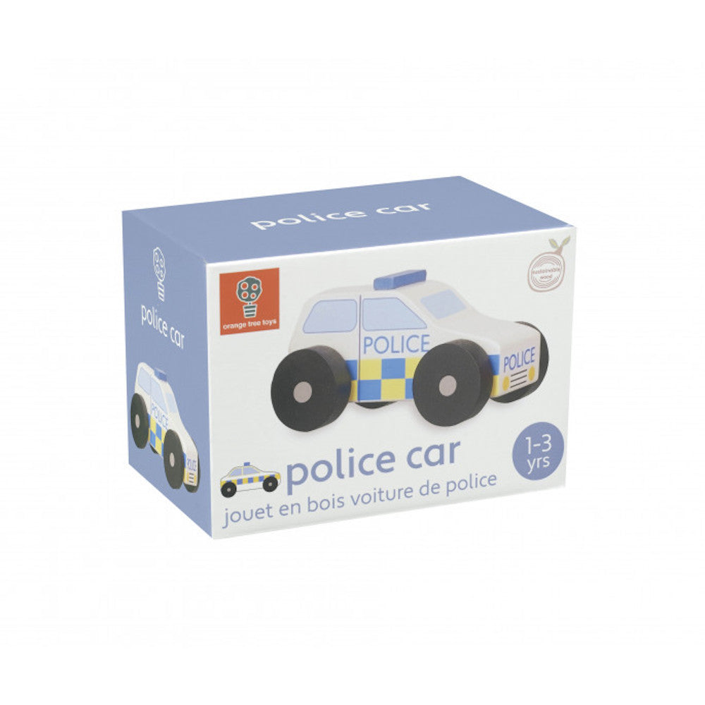 Orange Tree Toys - Police Car Wooden Toy