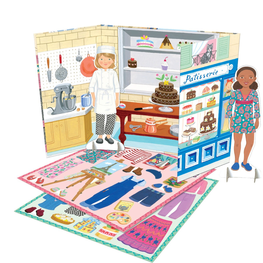 Eeboo Baker & Painter Paper Doll Set