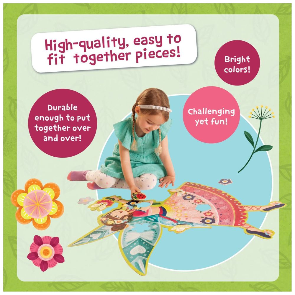 Peaceable Kingdom Shimmery Fairy Floor Puzzle