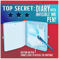 Peaceable Kingdom Invisible Ink Diary - Top Secret
