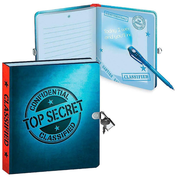 Lock And Key Secret Journal With Invisible Ink Pen Playhouse Keep Out ...