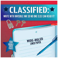 Peaceable Kingdom Invisible Ink Diary - Top Secret