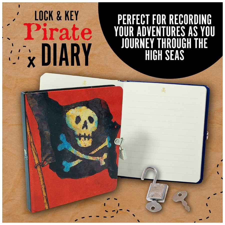 Peaceable Kingdom Pirates Lock and Key Diary