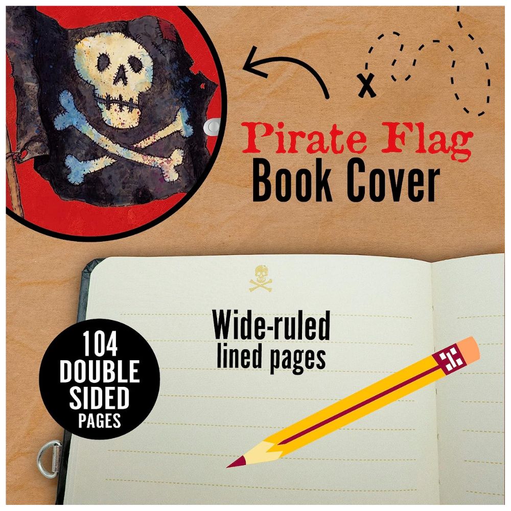 Peaceable Kingdom Pirates Lock and Key Diary