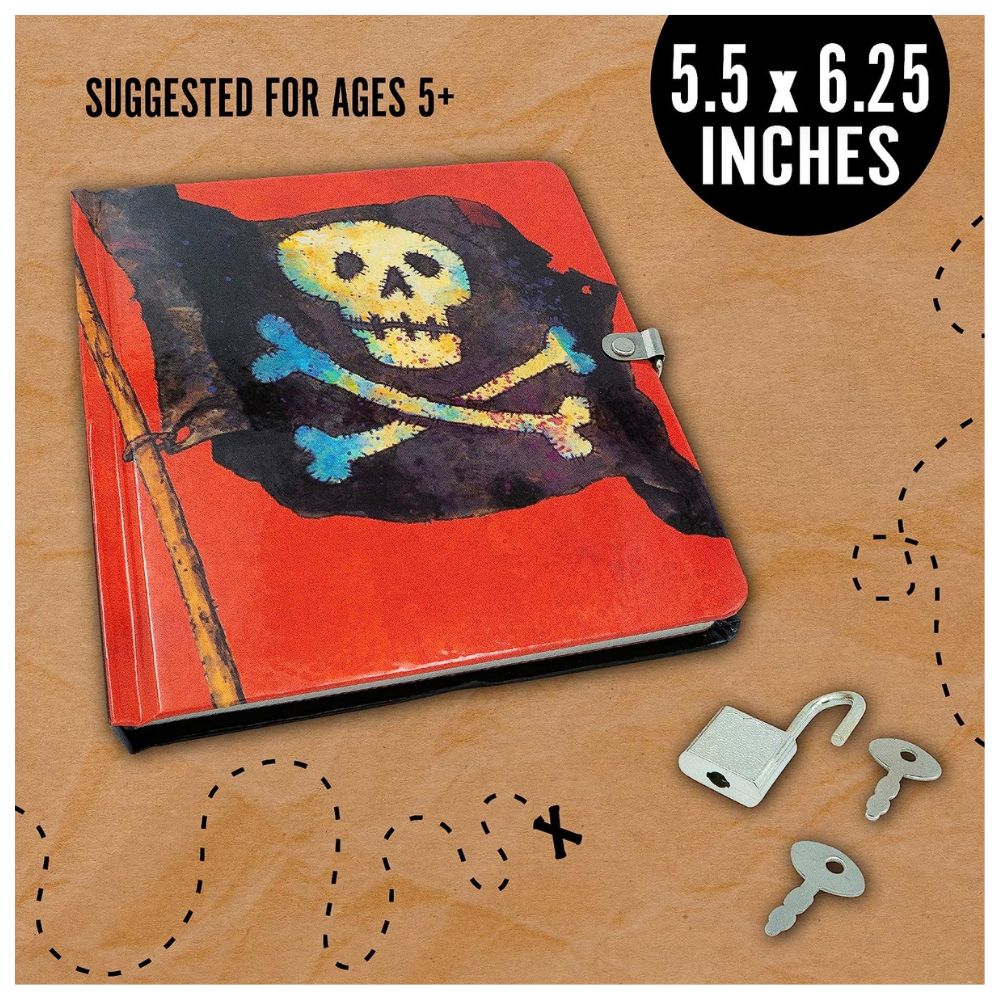 Peaceable Kingdom Pirates Lock and Key Diary