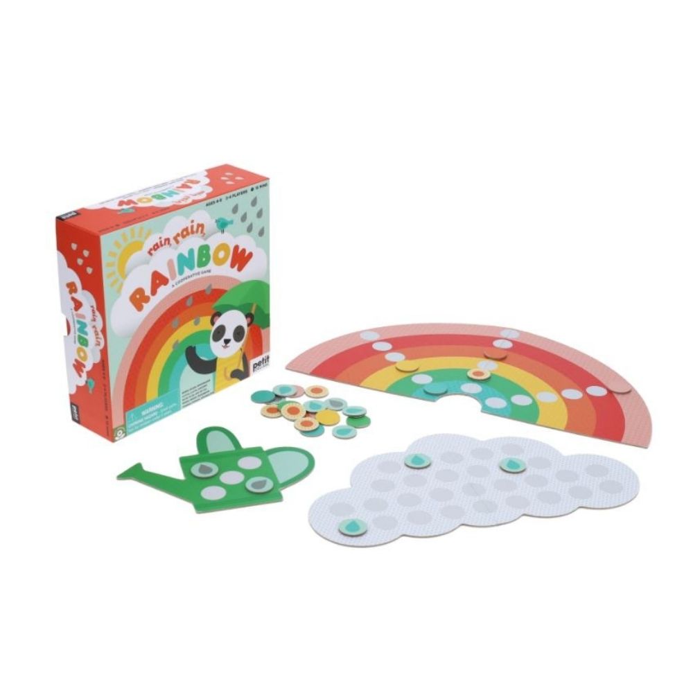 petit collage rain rain rainbow game