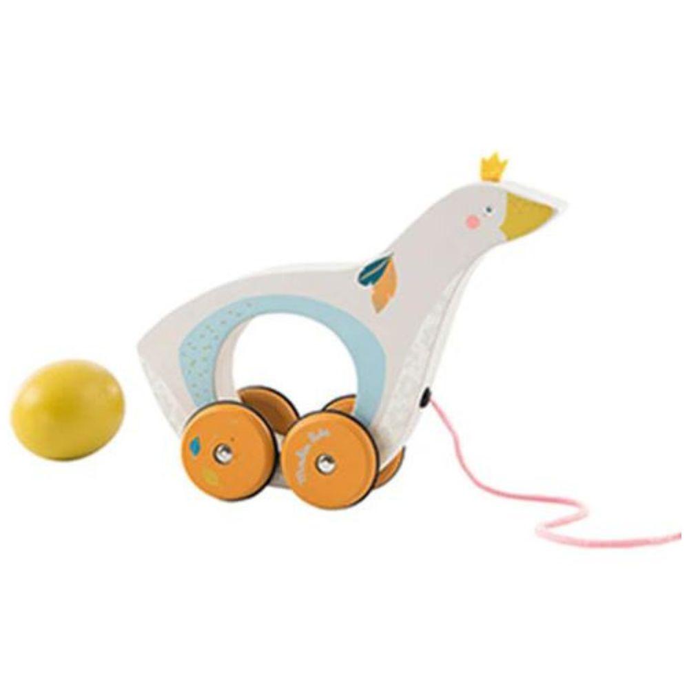 Pull Along Toys - Moulin Roty Goose & Egg