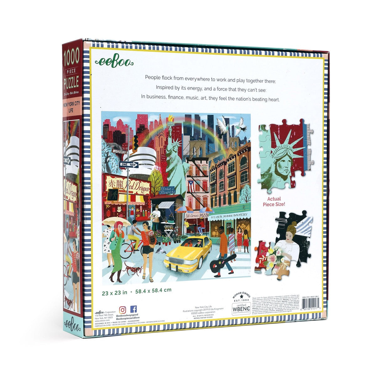 Eeboo 1000 Piece Puzzle - New York City Life