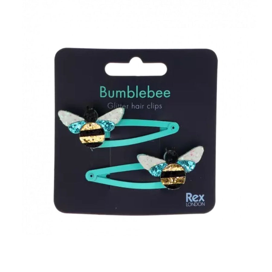 Rex London Bumblebee Glitter Hairclips