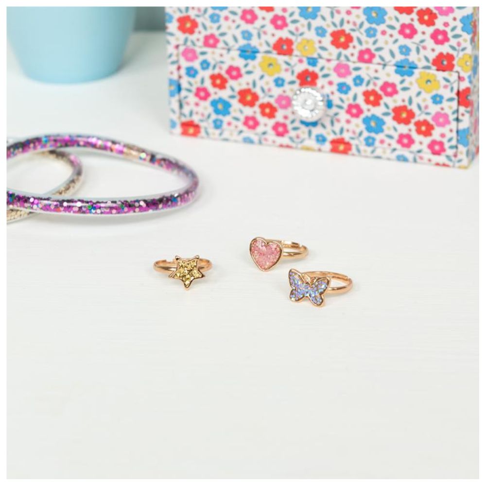 Rex London glitter rings