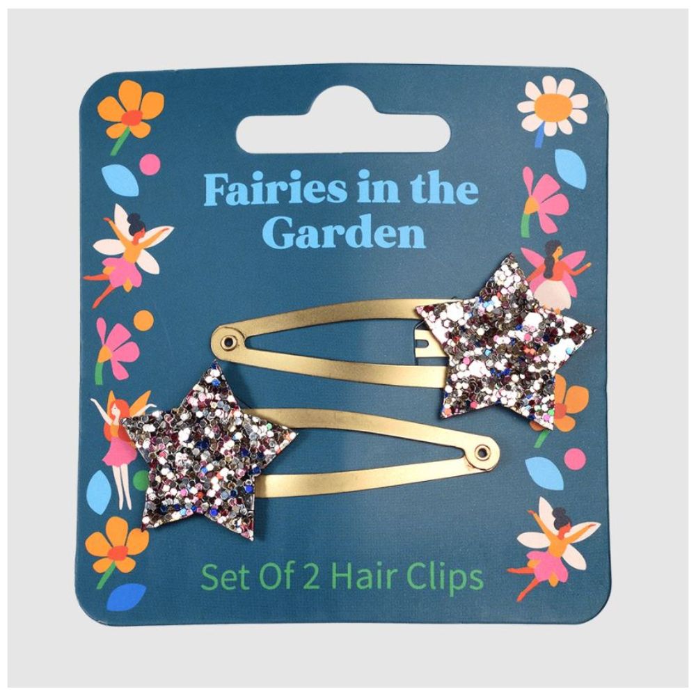 Rex London Fairies In The Garden Glitter Star Hair Clips